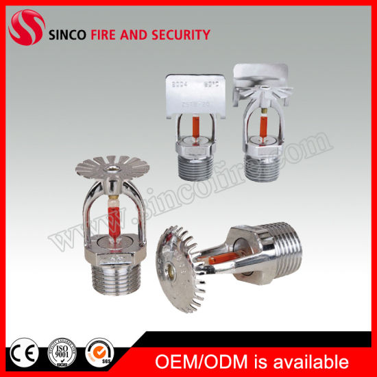 1/2 Inch Brass Material Chrome Finished Fire Fighting Sprinkler