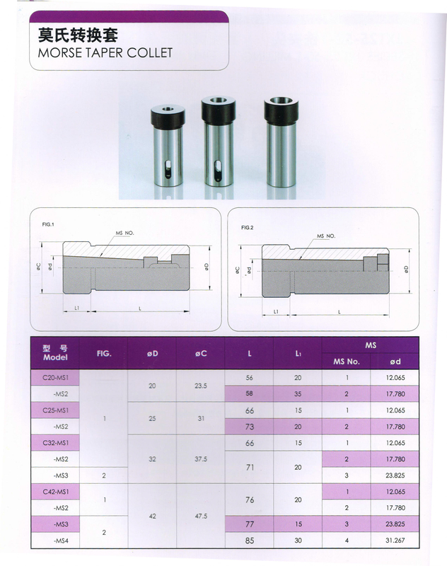 MORSE TAPER COLLET (C20/C25/C32//C42)