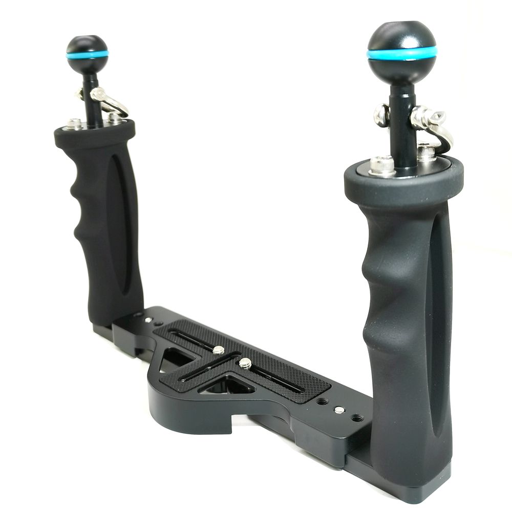 underwater waterproof aluminum base ball adapter  for camera handle tray 