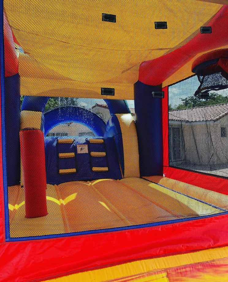 Home Use Backyard Inflatable Water Castle Slide 