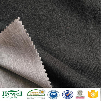 Gray Melange 4 Way Strech Fabric Bonded Fleece Softshell Fabric para chaqueta
