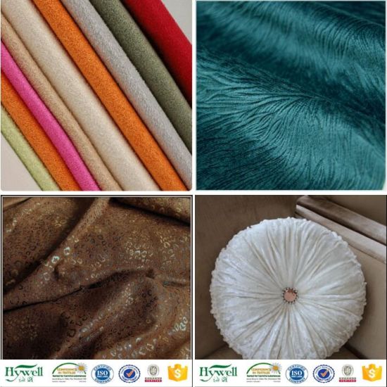 Tela de tapicería de la materia textil de los muebles del sofá del terciopelo 100% Polyester