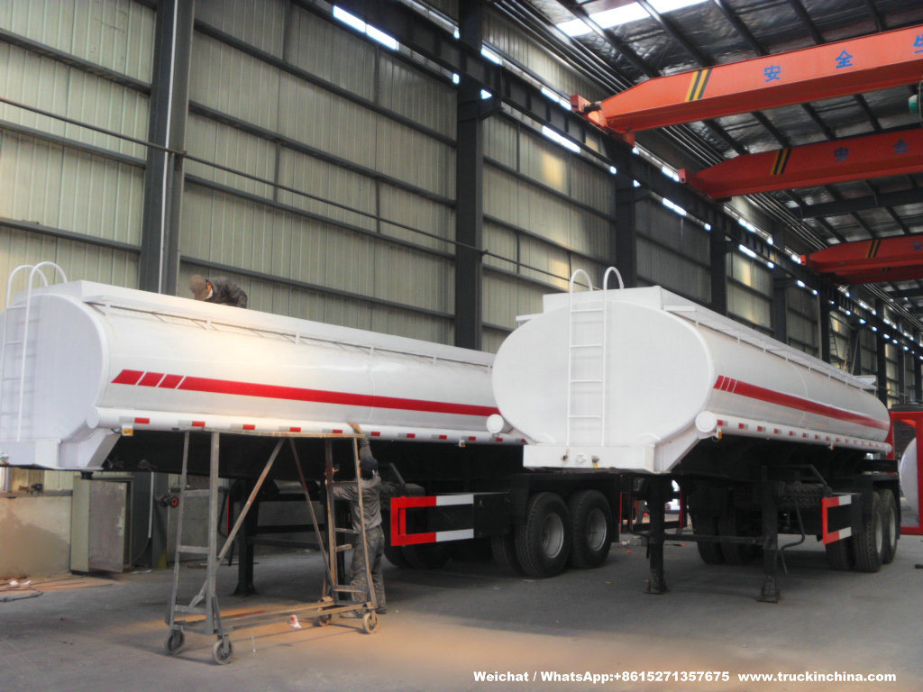 25t 30t Stainless Steel Tank Tanker Trailer for Transport Potable Water, Fresh Water, Produced