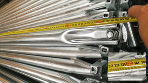 Tirantes diagonales de andamio HDG galvanizados en caliente