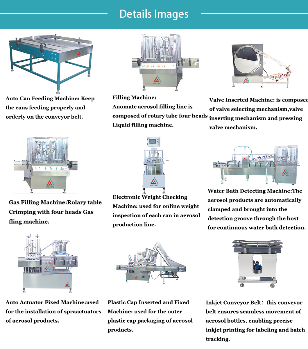 Aerosol filling line Линия за пълнене на аерозол