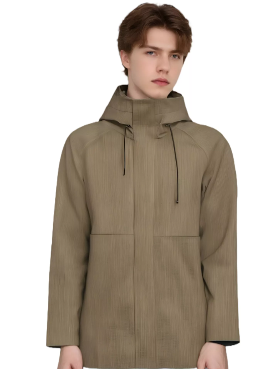 Stylish 3 - in - 1 Mens Waterproof and Warp Raincoat Jacket