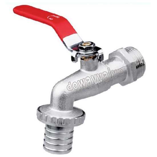 Grifo Bibcock de latón de fábrica de alta calidad con unión de manguera ABS