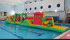 Colorful Inflatable Floating Water Game Obstacle Course