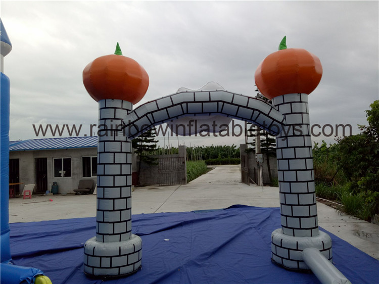 RB21044（3.5x3.5m）Inflatable Smiling Pumpkin Arch For Warm Welcome