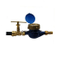 Accesorios de acoplamiento de medidor de agua de latón de superficie natural del medidor de agua
