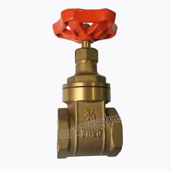 Válvula de compuerta de bronce de diseño Pn20