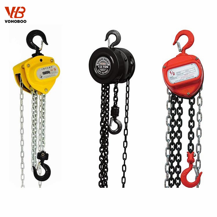 Explain the safety inspection and use steps of manual chain hoist in