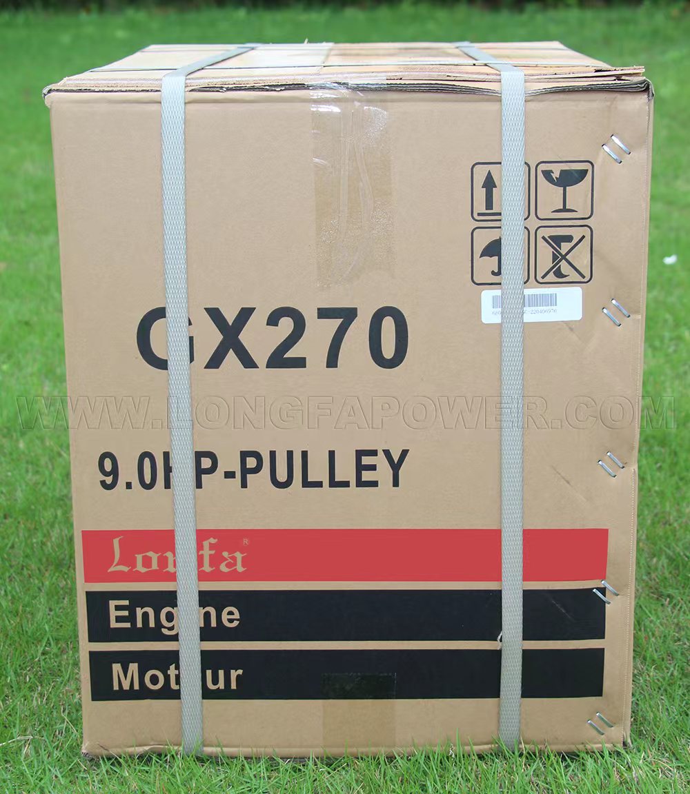 High Configuration 4 Stroke Air Cooled 9HP Gx270 Gasoline Petrol Engine with Pulley for USA Market