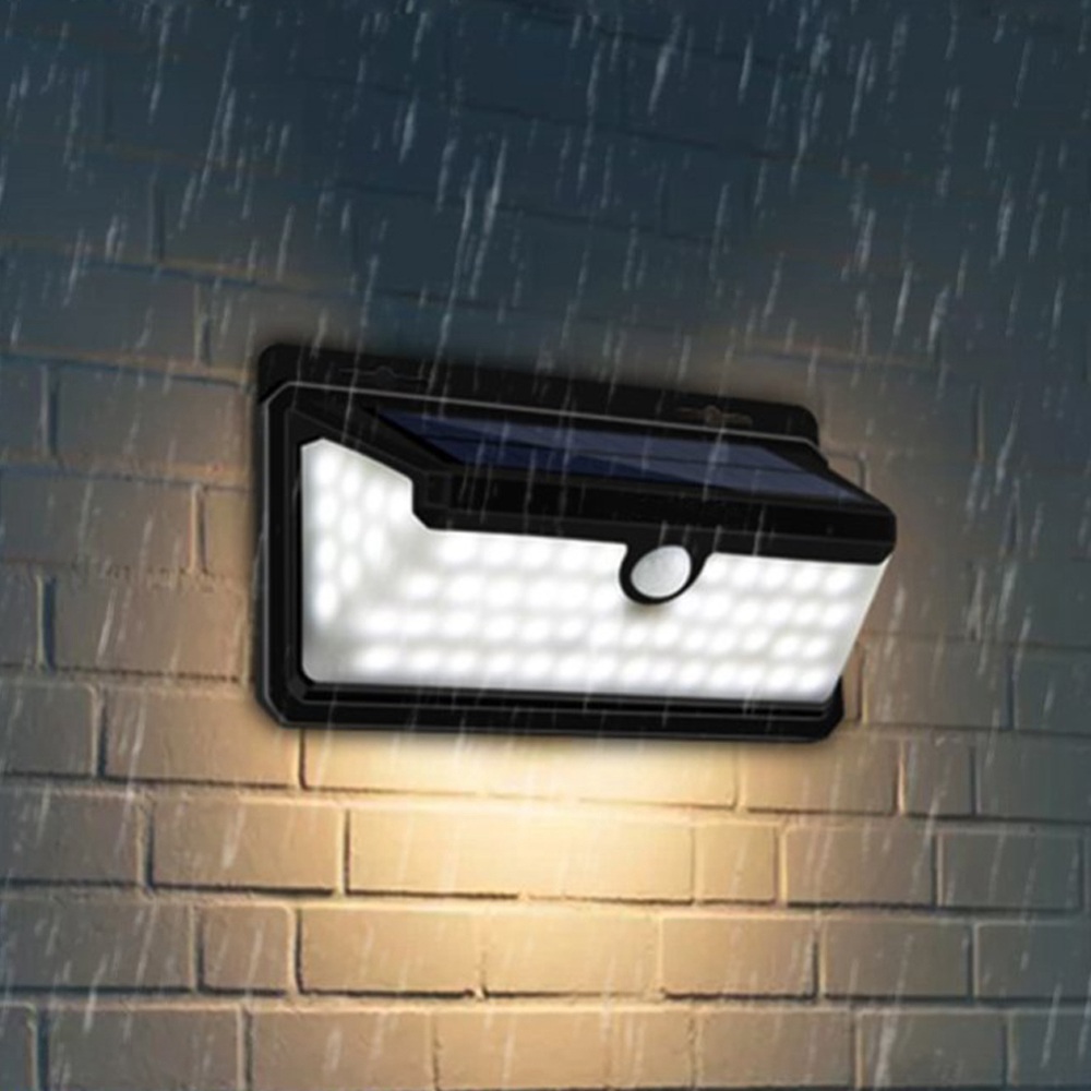 Waterproof Solar Powered LED Solar Garden Lamp Motion Sensor Bright 100 LED Wall Decoration Light
