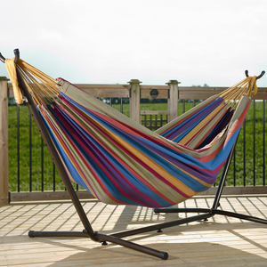 HOT SALES Cotton /Poly Hammock With Adjustable Stand