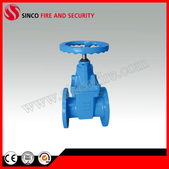 Cast Iron Rubber Wedge Non-Rising Stem Gate Valve