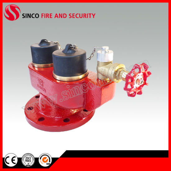 2.5" BS336 Oblique Angle Flange Type Fire Hydrant Landing Valve