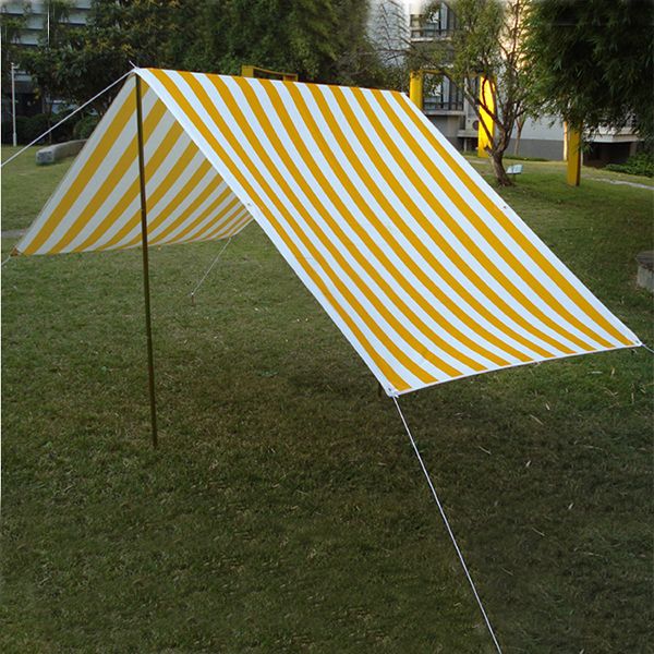 Water proof Outdoor Canvas Tarp Sun Shade Beach Shelter Tent Qingdao