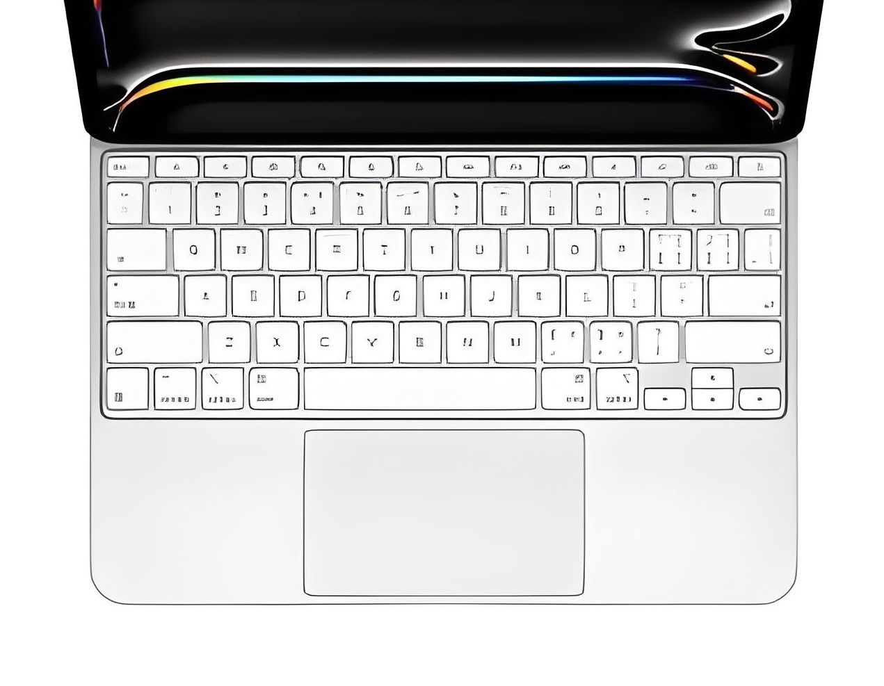ALQUEIA APPLE 2024 Pro Fast New Keyboard l Numeric keypad · Touch ID · Amazing typing & trackpad · Black white ALQUEIA APPLE 2024 Pro Nuevo teclado rápido l Teclado numérico · Touch ID · Escritura y trackpad increíbles · Negro blanco