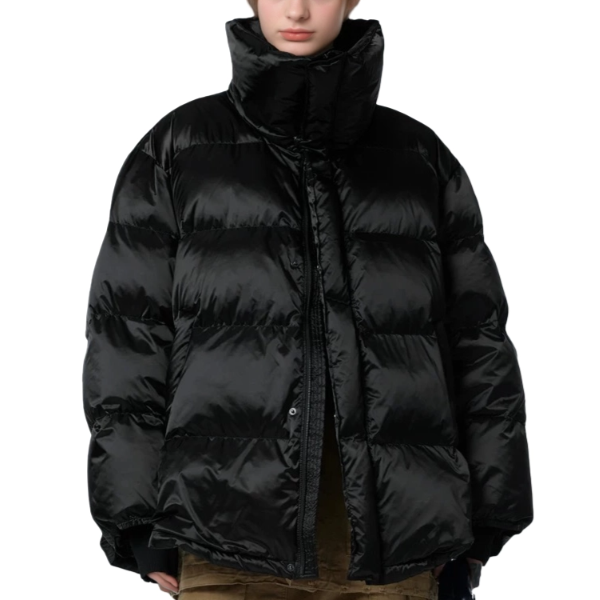 Stand-up-Kragenpufferjacke