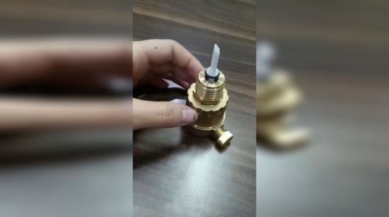 Soupape de décharge d'air forgée en laiton avec soupape d'arrêt
