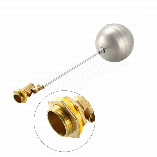 Válvula de bola flotante de latón de fábrica OEM / ODM con bola de acero inoxidable