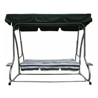 Iron Steel Frame Swing Bed Chair With Cushion 