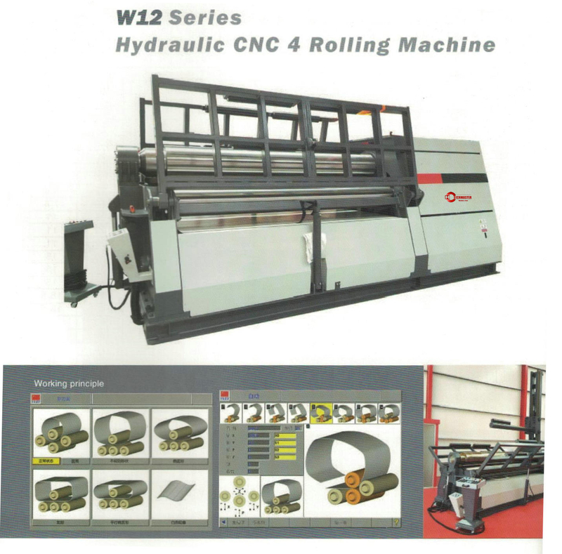 W12 SERIES HYDRAULIC CNC 4 ROLLING MACHINE 
