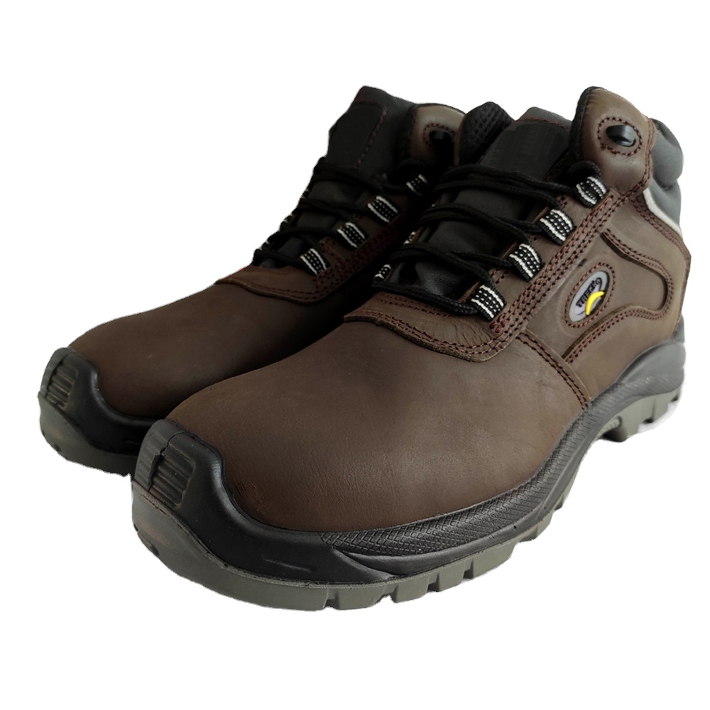 mens working shoes industrial leather shoes construction boots with composite toecap Calzado de seguridad