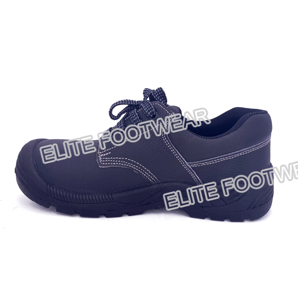 cheap embossed leather pu outsole safety working shoes men mature low cut shoes steel toe and plate Calzado de seguridad