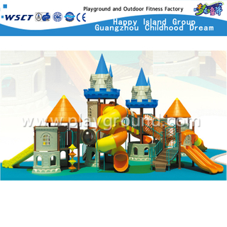 儿童室外大型不锈钢的城堡滑梯游乐设备(HD-2203)