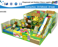 Kleiner Cartoon-Indoor-Spielplatz mit schönen Tierschloss (HC-22325)