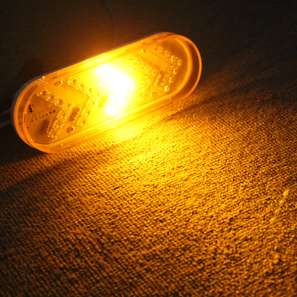 6inch arrow shape oval stop turn function trailer led tail light