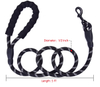 5FT Reflective Pet Climbing Rope Bungee Lead Durable Dog Training Walking Leashes Traction with Padded Handle