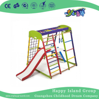 Pequeña escalada Net Training Zona de juegos para niños con Slide