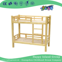 Litera de la escuela de madera rústica de los niños con la escalera (HG-6506)