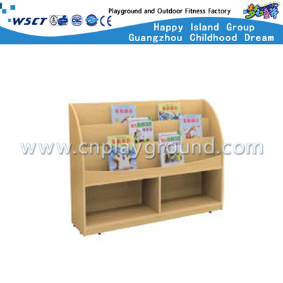 Estantería de almacenamiento del libro de madera de los niños de la escuela con el gabinete (M11-08506)