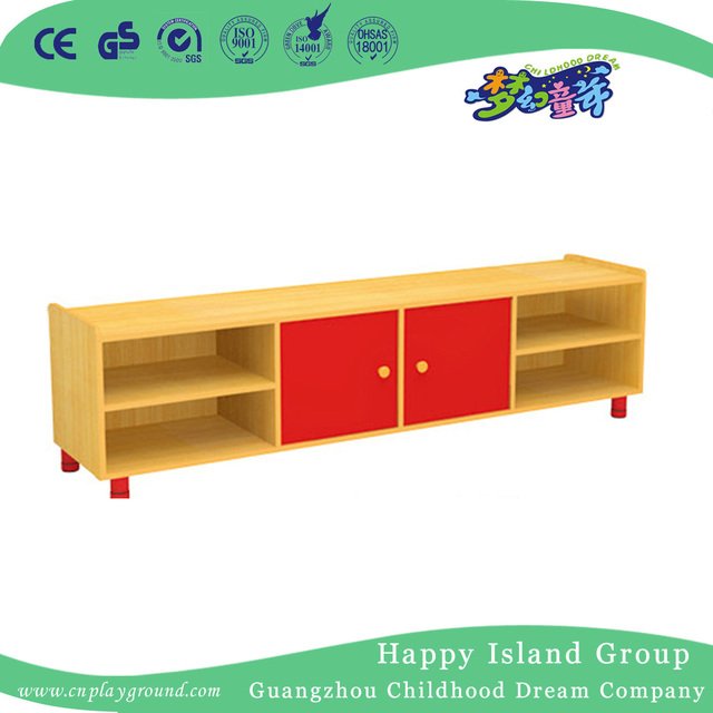 Venta caliente Kindergarten Furniture Wooden Kids TV Stand en stock (HG-6110)