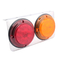 12V/24V trailer round combination steel plated 20pcs led tail light