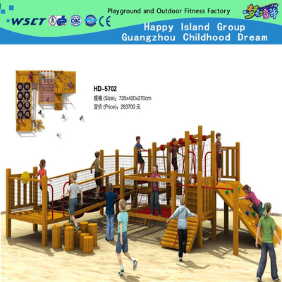 Niños de madera al aire libre que sube el patio en venta (HD-5702)