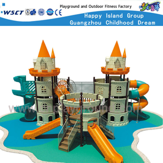 Castle Series Children Adventure Equipo de patio de acero galvanizado HF-15801