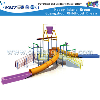 Équipement extérieur de glissière de parcs aquatiques pour le jeu d'enfants (HD-6701)