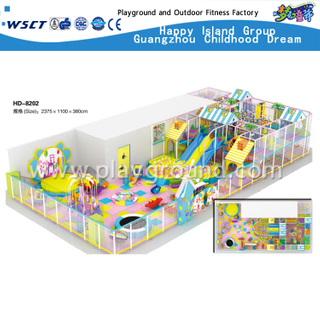 Les nouveaux enfants de conception ont utilisé l'équipement de terrain de jeu d'intérieur pour le parc d'attractions (HD-8202)