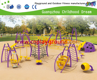 Grand terrain de jeu en métal pour enfants avec grimpeur et balançoire en promotion