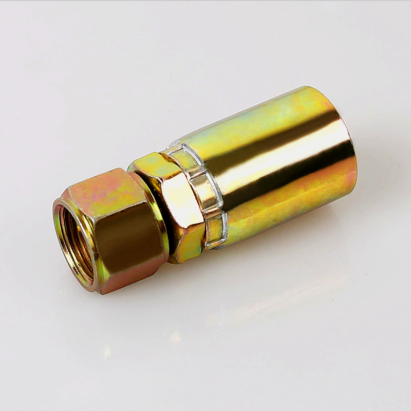 26711D JIC FEMALE 74 ° CONE SEAT SAE J514 carbon steel galvanized integrated hydraulic hose fitting