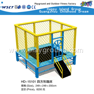 Lit de trampoline carré de parc d'attractions pour les enfants jouent (HD-15101)