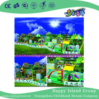 Parque infantil grande y espacioso para parque de atracciones (H14-Green)