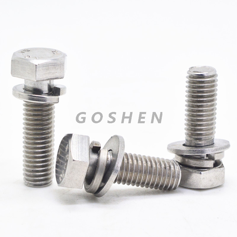 Stainless Steel SEMS Hex Cap Machine Screw From China Manufacturer