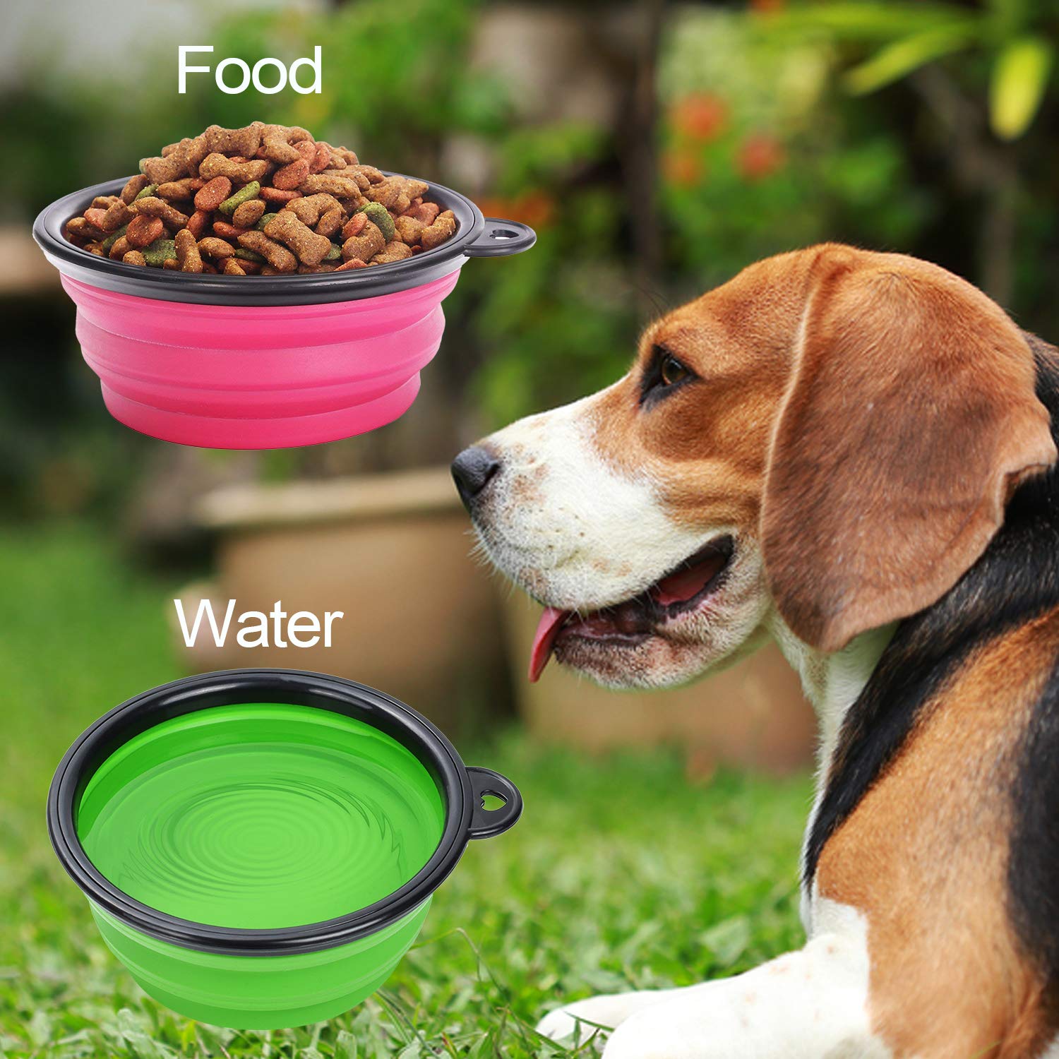 Collapsible Pet Feeding Bowl Dog Cat Travel Dish Silicone Bowl