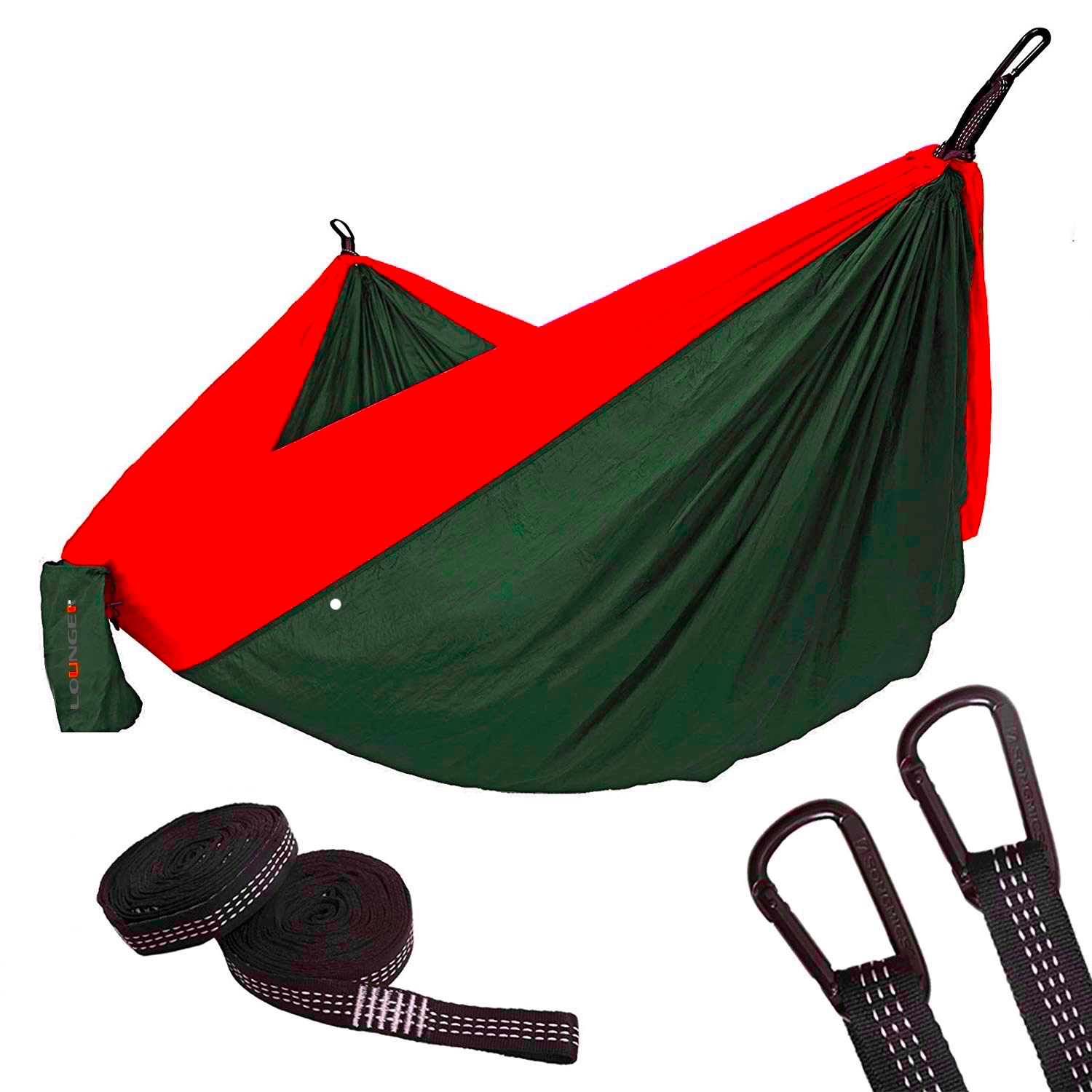Backpack Hiking Portable Hammock with 10feet Strap D Shape Carabiners